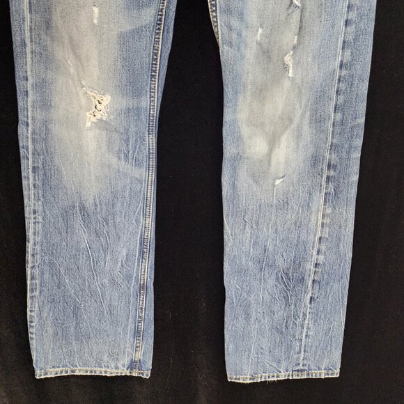 American Eagle Outfitters Distressed Original Bootcut Mens Jeans 30/32 Fit 33/32 - Picture 4 of 16